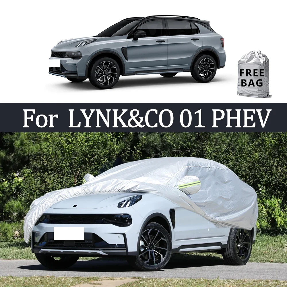 

For LYNK&CO 01 PHEV Car Cover Outdoor Protection Covers Snow Sunshade Waterproof Dustproof Exterior UV Car Accessories