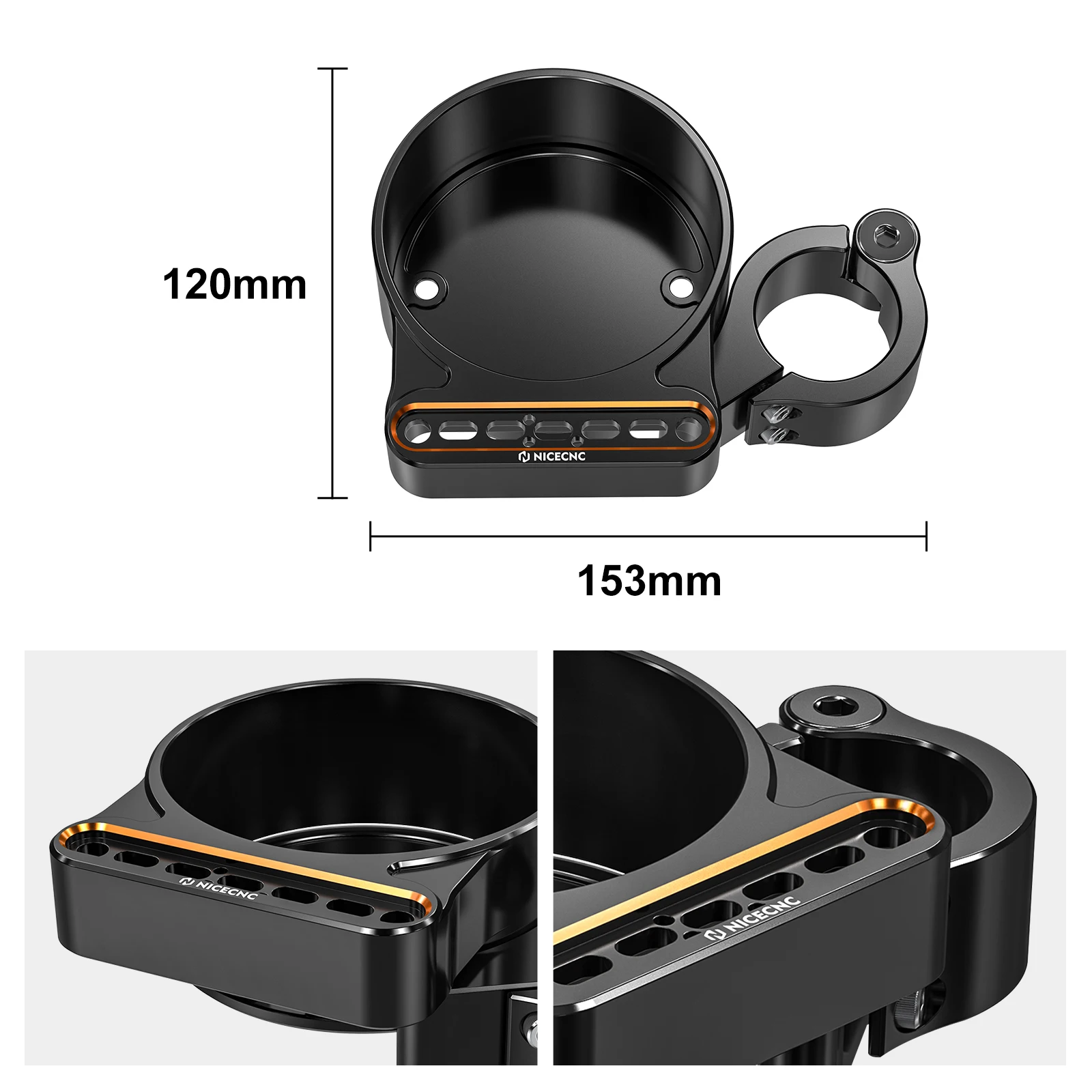 For Harley Sportster 883 1200 XL883 1200 Side Speedometer Relocation Cover Instrument Mount Iron 883 XL883N XL1200NS Forty Eight - view 6