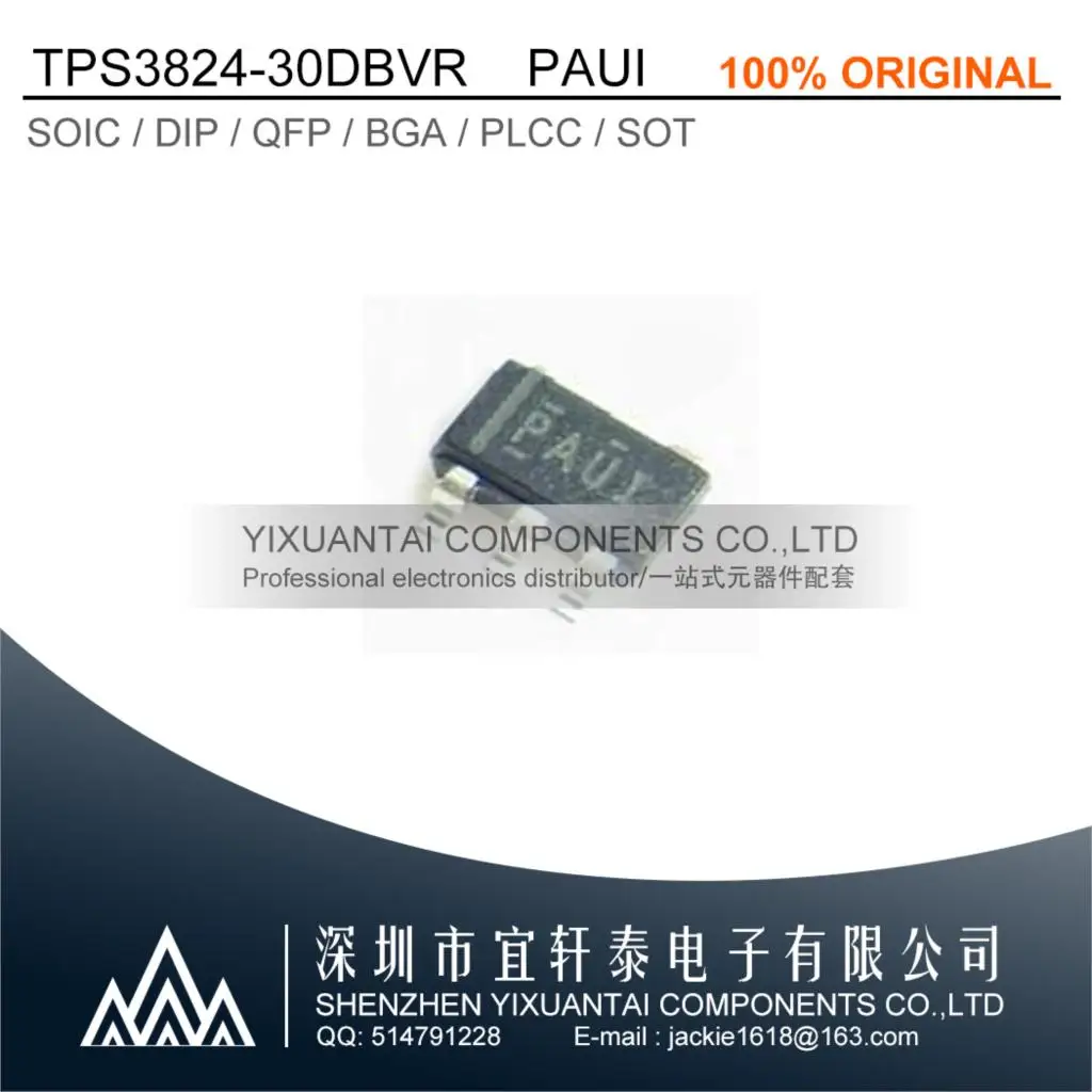 

10pcs/Lot TPS3824-30DBVR TPS3824-30DBV TPS3824-30 TPS3824 IC SUPERVISOR 1 CHANNEL SOT23-5 PAUI New Original