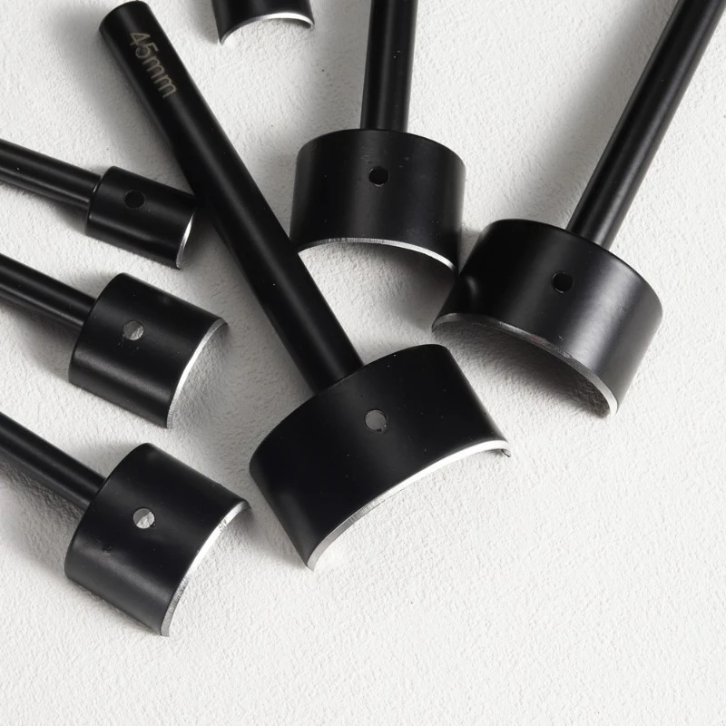 7-teiliges Set Halbrunde Lederschneider 15-45mm 1/2 Runde Winkelstanzen Riemenendlocher für DIY Handwerk Riemen Gürtel – Detail 8