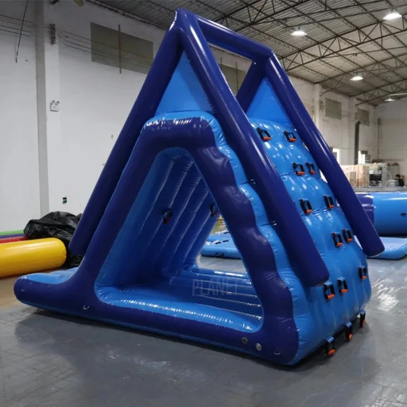Portable Water Floating Water Park Toy Pool Equipment Inflatable Triangle Slide