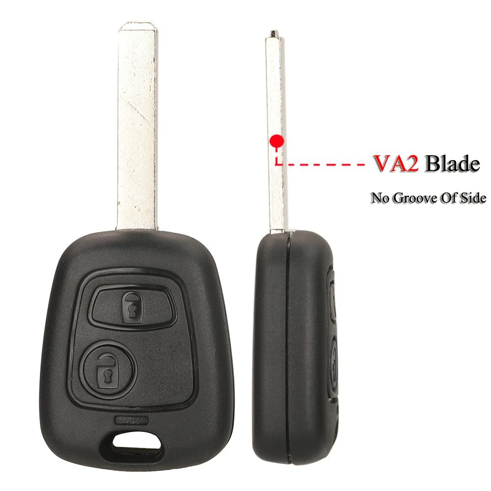 Jingyuqin Fernbedienung Auto Schlüssel Für Citroen C1 C2 C3 C4 Für Peugeot 106 206 306 307 107 Für Toyota Aygo 2 tasten 433 Mhz 4D70/ID46 Chip