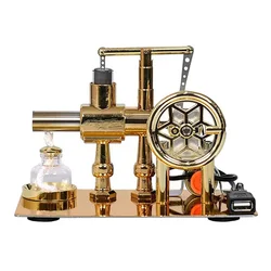 Modèle de moteur Stirling en métal, mini générateur, moteur à vapeur, modèle expérimental fongique, cadeau Montessori, technologie, jouets