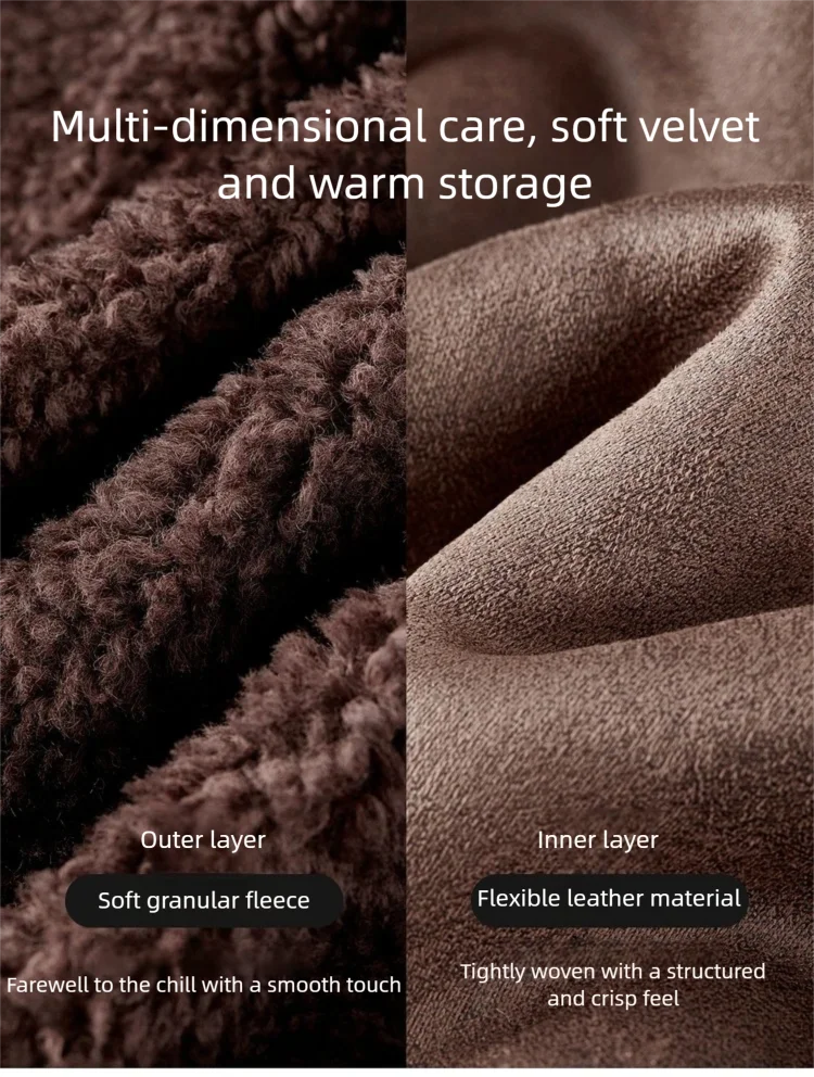 SENTUBILA Damen-Granulat-Samtjacke 2026 Winter Wellenförmige Textur Großer Umlegekragen Warmer Nicht-Plüschiger Locker Sitzender Mantel W54WJ4039 – Detail 11