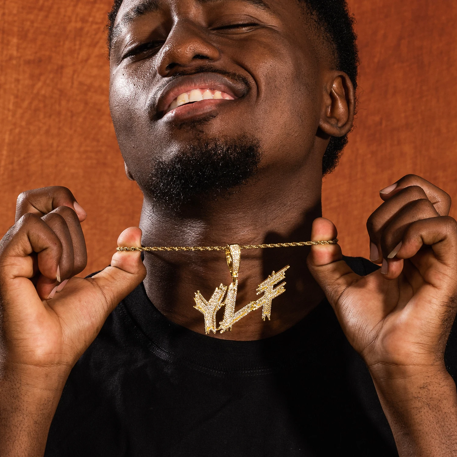 

THE BLING KING на заказ Iced Out круглый красочный кубический цирконий буквы кулон имя ожерелье для женщин хип-хоп модные украшения