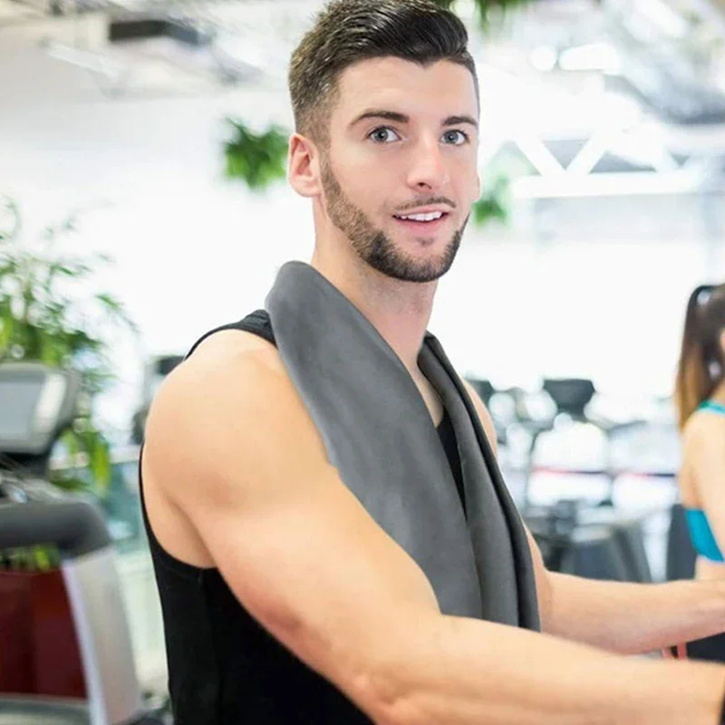 منشفة لياقة بدنية فائقة النعومة وخفيفة الوزن، منشفة سميكة من الألياف الدقيقة للسفر والرياضات سريعة الجفاف، منشفة شعر كبيرة ماصة للغاية #5