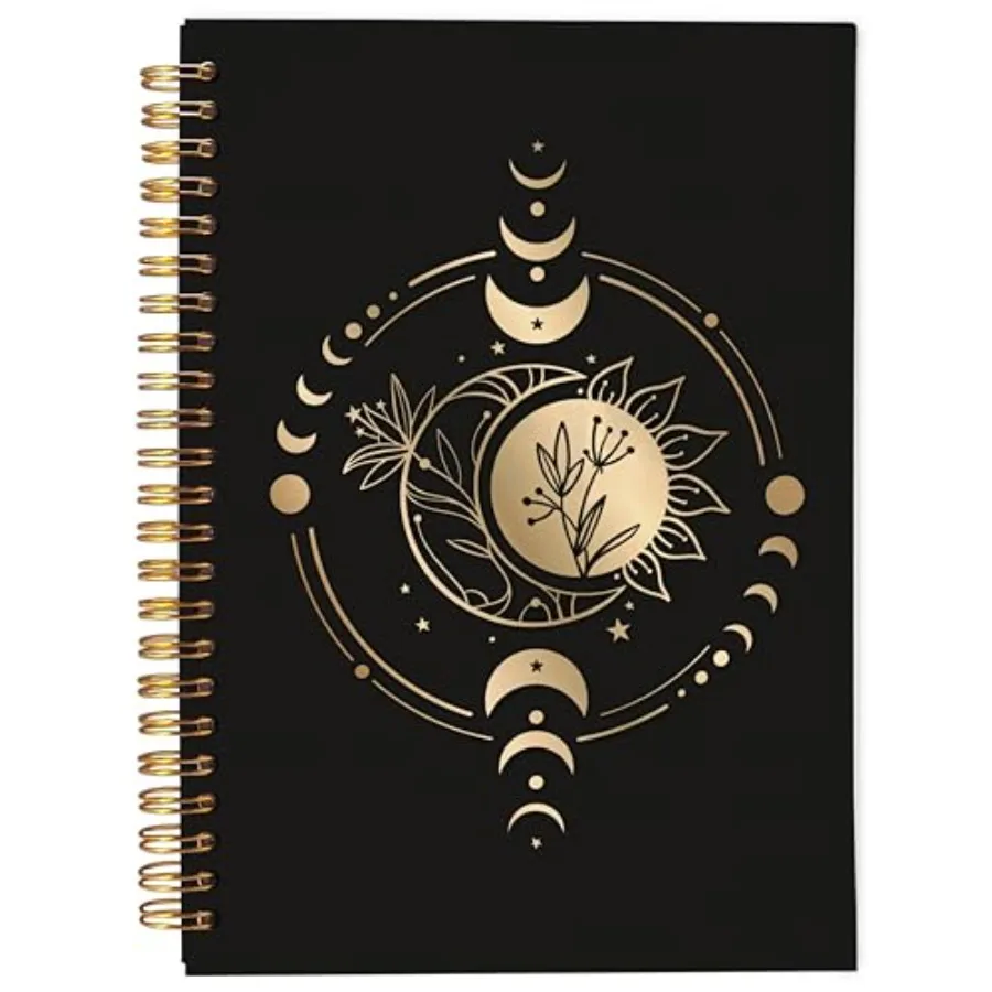 

Sun and Moon Notebook, Boho Aesthetic Notebooks, Witchy Journal, Witchy Gifts for Women, Mystical Celestial Spiral Notebook Jou