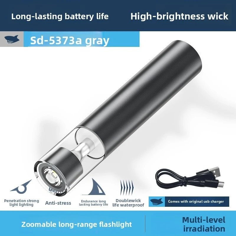 New High-Brightness Flashlight, Outdoor Flashlight, Camping Lantern Portable Long-Lasting Battery Flashlight for Student Reading