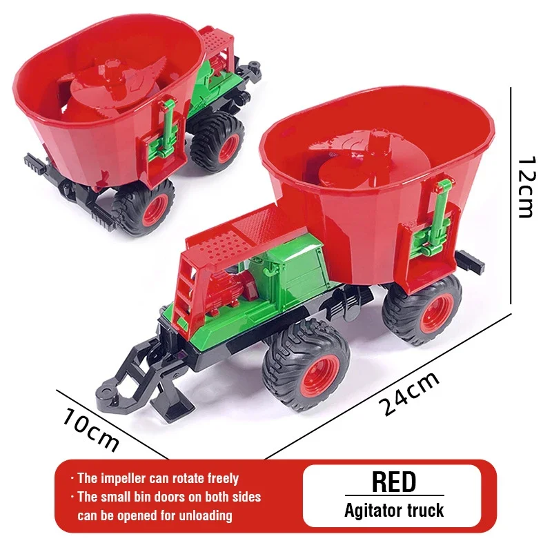 Remote Control Tractor RC Farm Truck Car Trailer 2.4G Farming Simulator Truck Miniature Farm Vehicle Toys Model Children Boy image 3