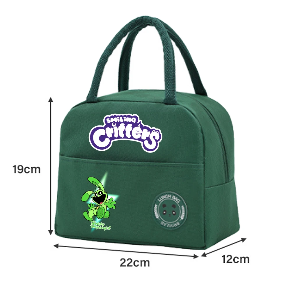 Smiling Critters Lunch Box Handbag borsa refrigerata isolata impermeabile foglio di alluminio semplice borsa da Picnic addensata portatile