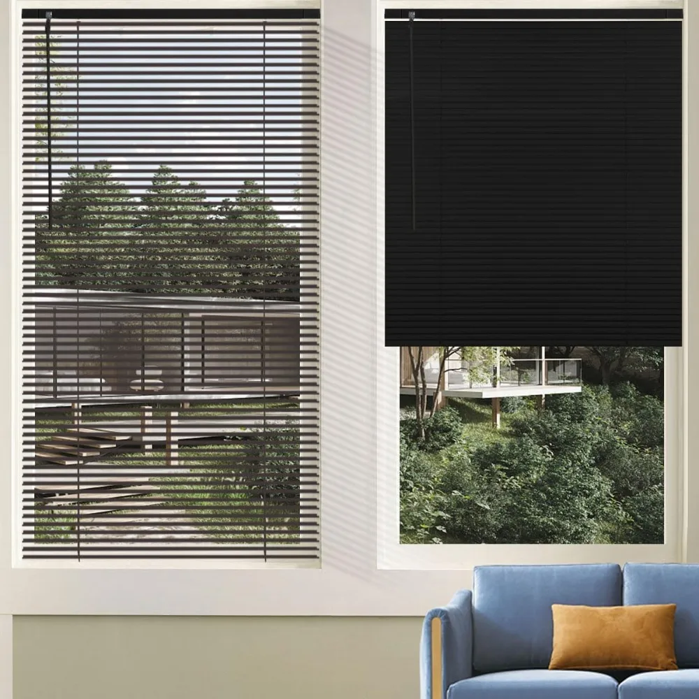 

Horizontal Blinds No Drill No Tools Blinds for Window Treatment" Slat Aluminum Shutter Blinds Window