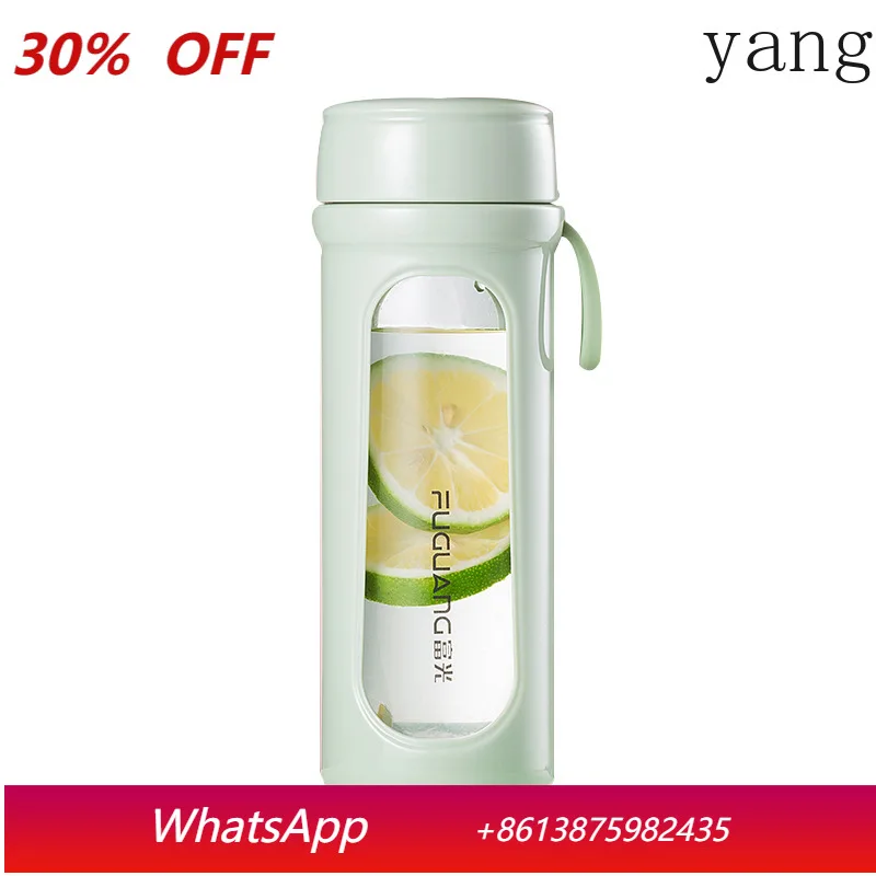 CX drop-proof glass double-layer anti-scalding water cup portable men and women heat-resistant tea cup