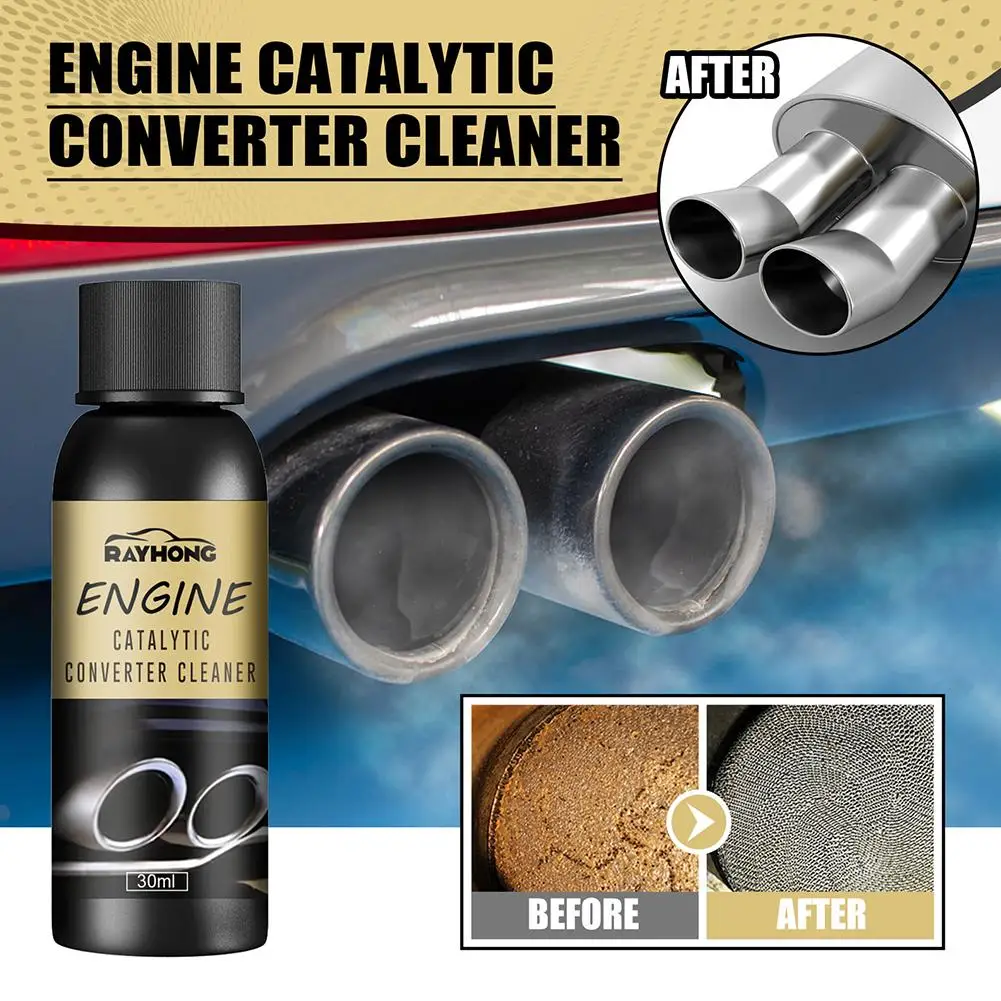 30ml Car Catalytic Converter Cleaner Deep Cleaning Engine Automobile Cleaning Multipurpose Deposit Carbon Agent Remove B1b6