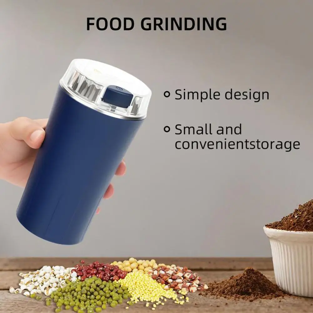Use Spice Nut Mill One-click Operation Grinder Stainless Steel Electric Coffee Grinder with Powerful Blades for Grinding Coffee