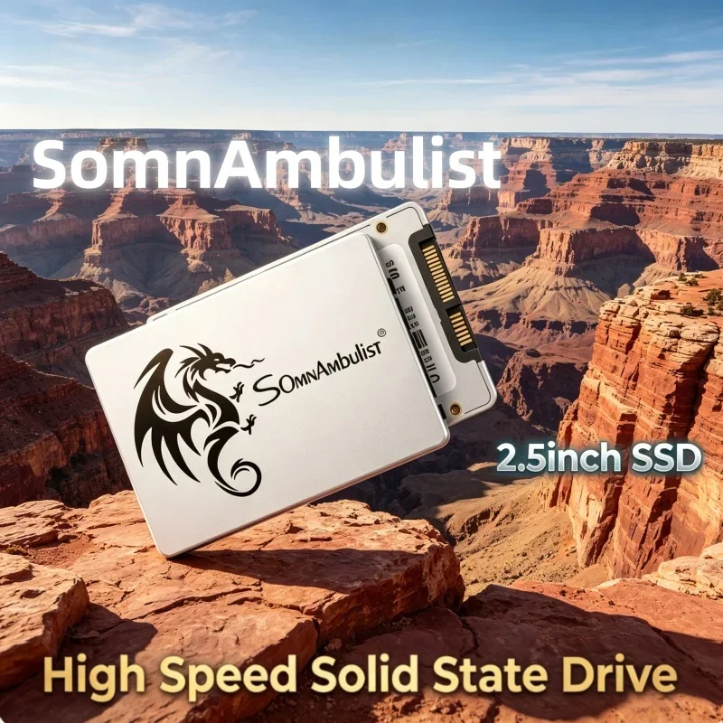 

Hot Sale 2026 SomnAmbulist High Speed SATA SSD 64GB-2TB Cost-effective Internal Drive For All-in-one Upgrade