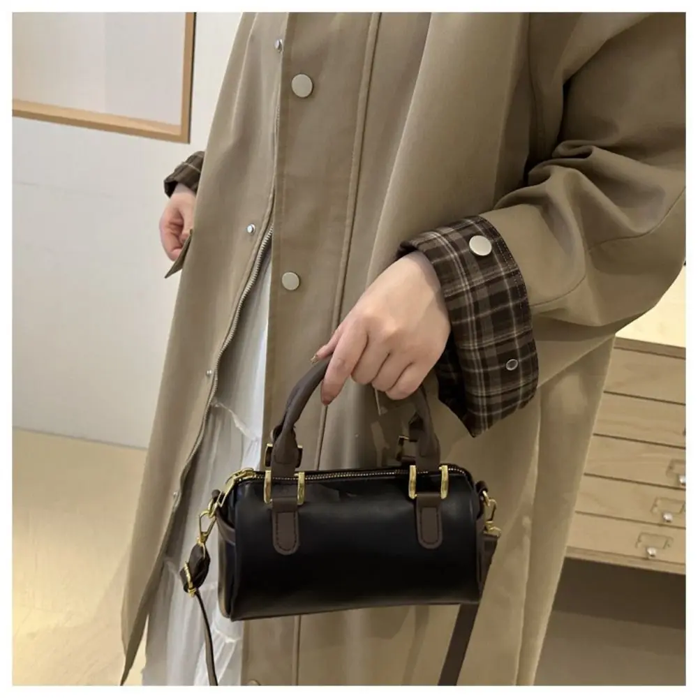 

Vintage French Style Bowling Bag Elegant Large Capacity Women Handbags Casual Cute Crossbody Bag Women