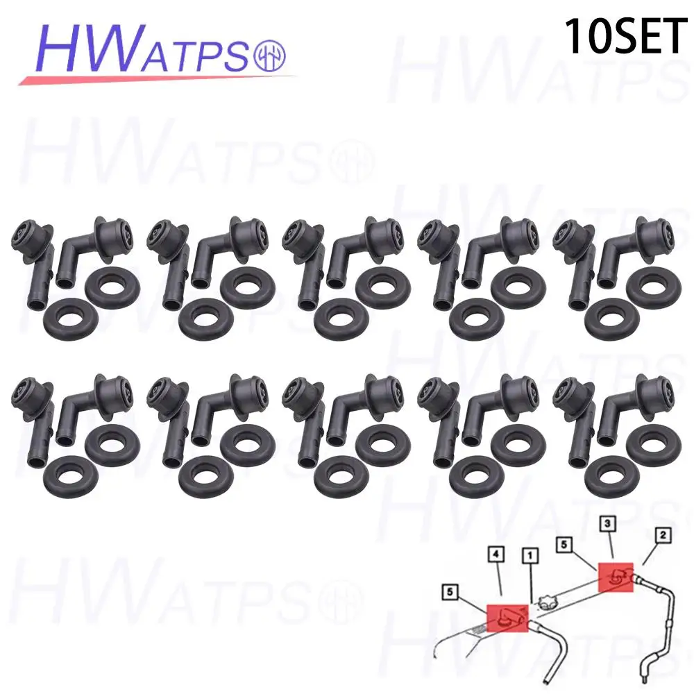 

10PCS 53013360AA PCV Valve For Jeep Grand Cherokee Laredo Llmlted 4.0L L6 Gas 2001-04 53030497 2946079 47079 42344 2P1042