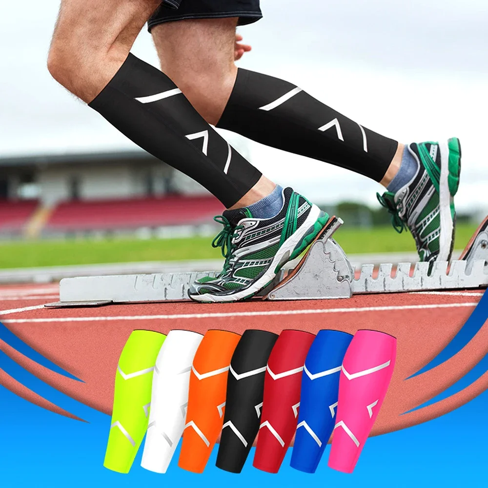 1Pcs Sport Compression Calf Sleeves Leg Sock Runners Shin Splint Varicose Vein Calf Pain Relief Calf Guards Running