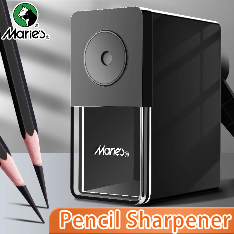 Marie's Pencil Sharpener for Charcoal&Colored Pencils,5 Adiustable Long Pencil Nibs,Manual Pencil Sharpness for φ6-8.2mm