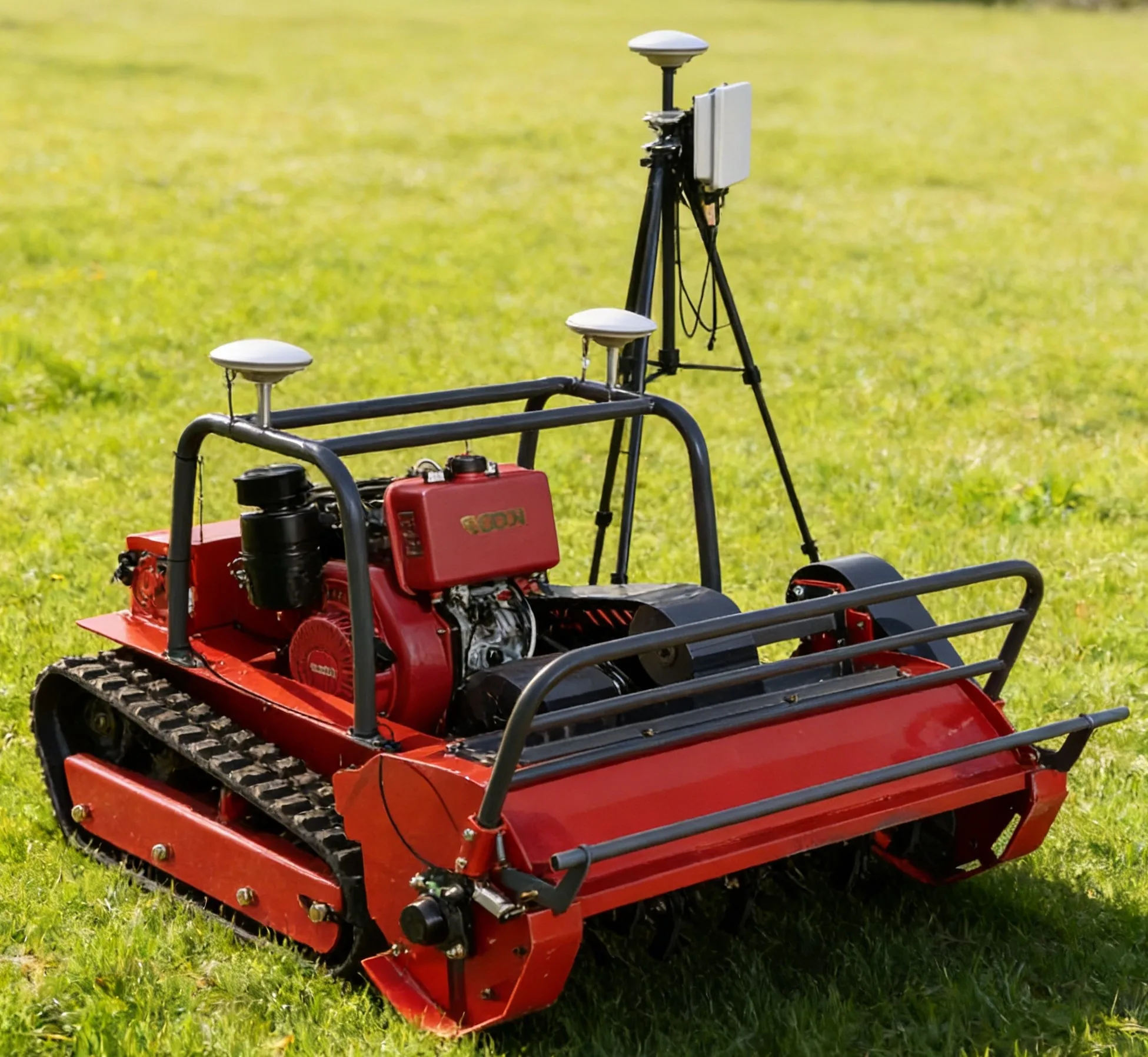 

Customized intelligent obstacle-avoiding lawn mower, equipped with radar navigation, ideal for mowing farm lawns flail mower