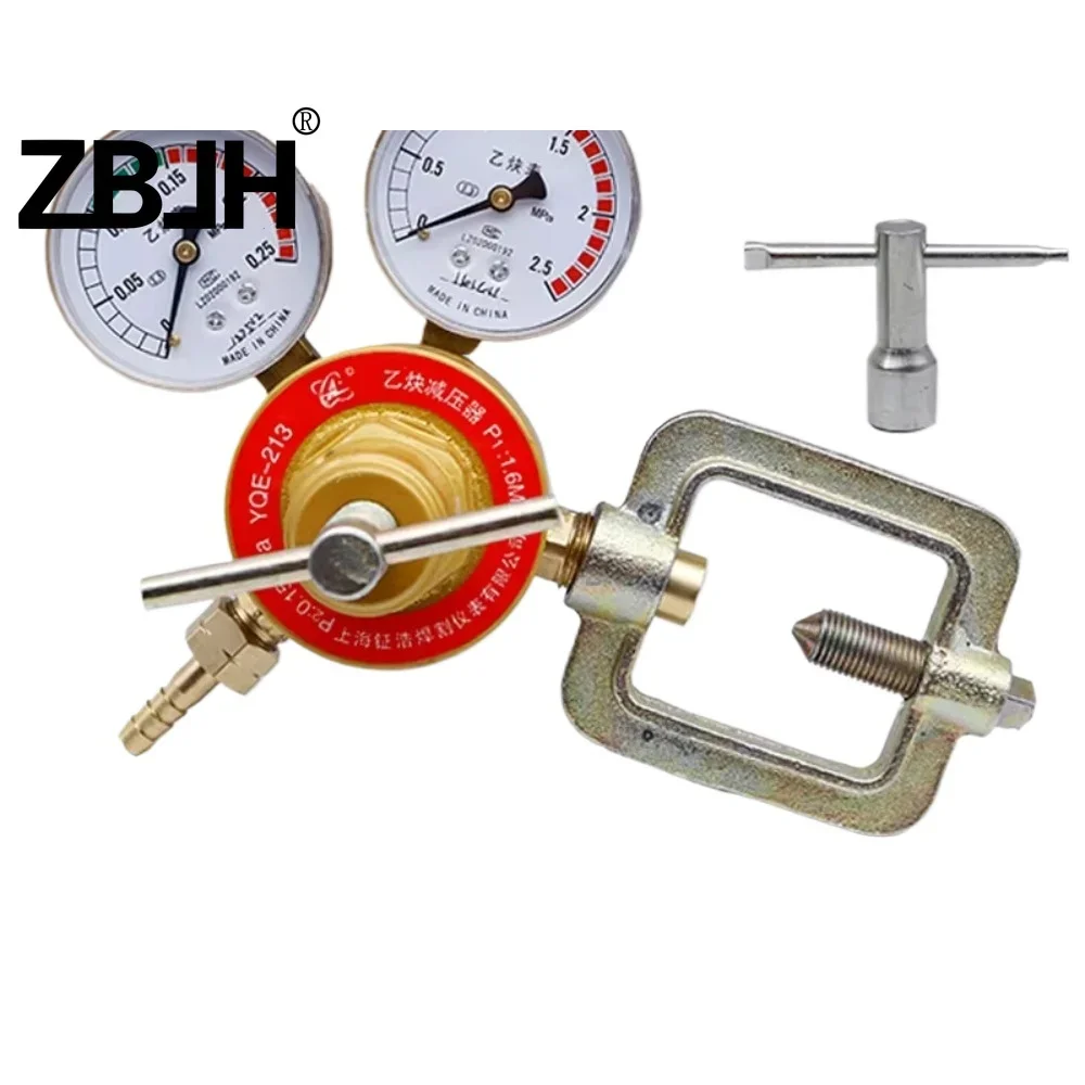 

Полностью латунный большой корпус клапана G5/8 дюйма, манометр регулятора давления из ацетилена