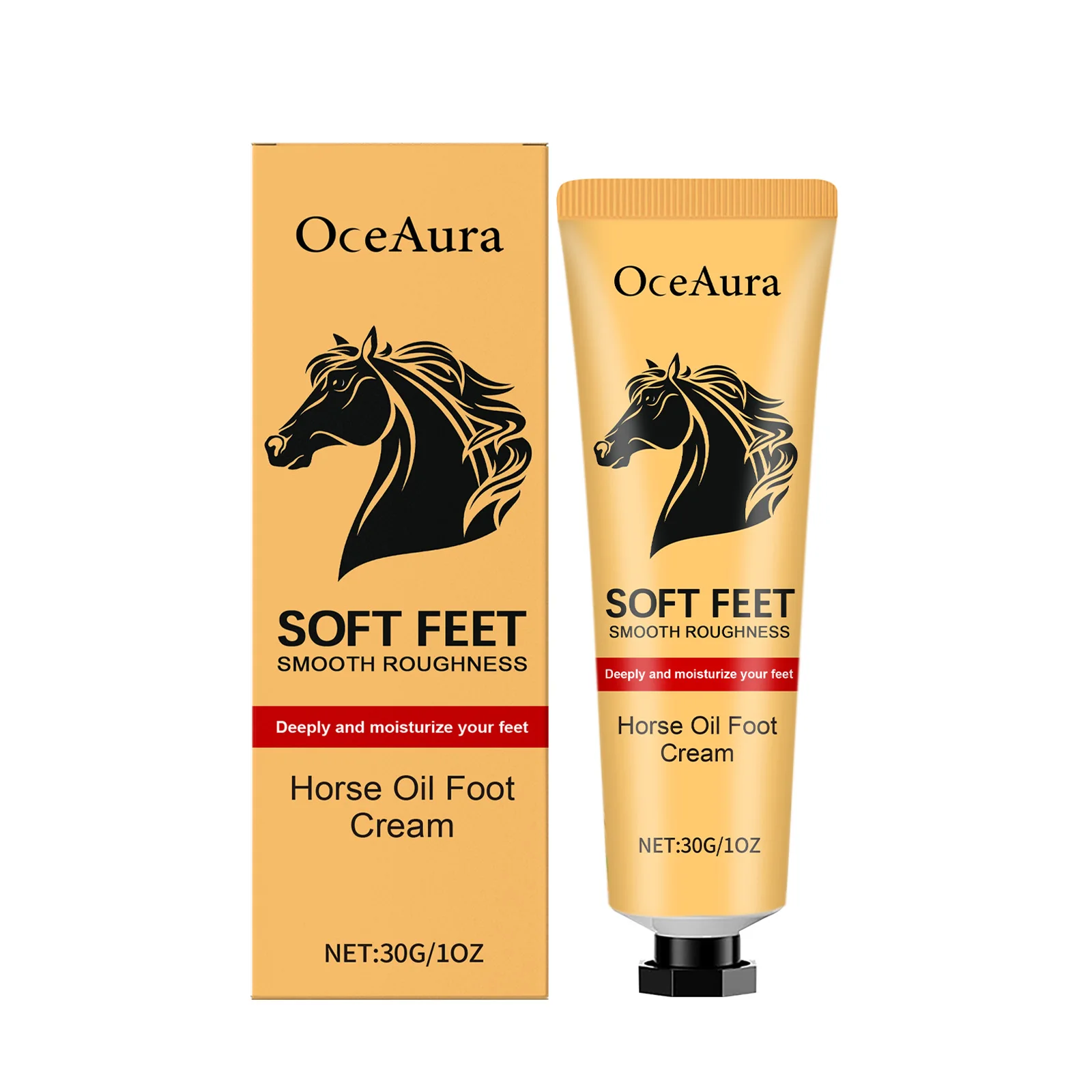 Horse Oil Anti Crack Foot Cream Repair Chapping Heel Callus Removal Exfoliation Nourish Smooth Anti-Drying Hand Feet Skin Care