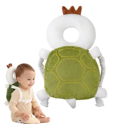 Baby Head Protector Backpack Toddler Walking Crawling Head Protection Pillow Cozy Adjustable Baby Fall Headrest Cushions Turtle