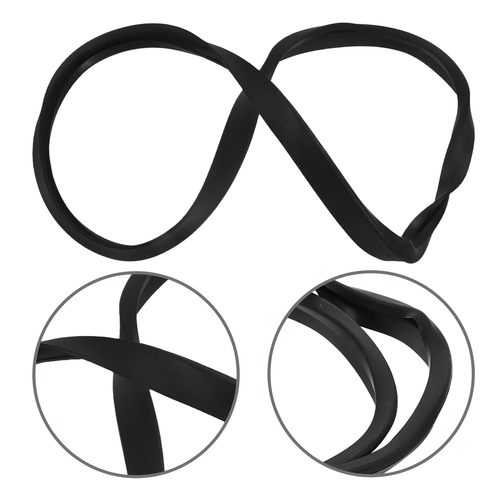 

Rubber Standing Flip Lid Trash Can Fixed Ring Round Bottom Anti Slip Band Replacement Elastic Gasket for Hotel Office