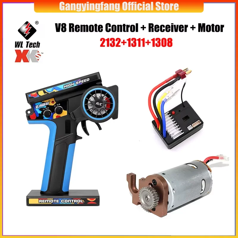 WLtoys 144001-1669 1311 1308  2132 RC Car Parts Original Remote Control Receiver Motor  Base Motor Gear Set 550 Motor