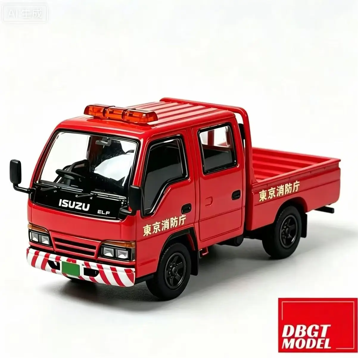 

DBGT 1/64 Isuzu Tokyo Fire Department Truck Alloy Diecast Model Car Collectible Gift Static Ornament