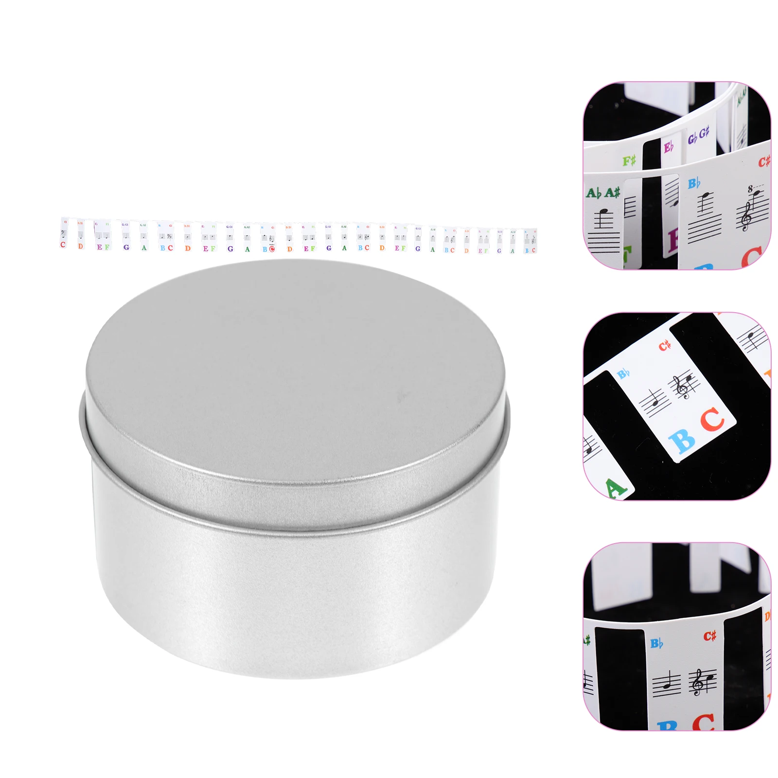 

Piano Stickers Easy to Remove Key Strip Keyboard Labels Applique Number Pvc Overlay