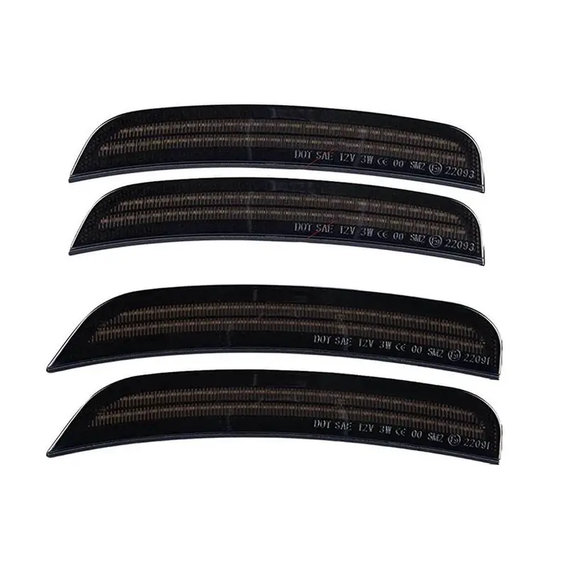 

AEF3-Car Front Rear LED Side Fender Marker Lights Smoked Lamps For 300 2015-2021