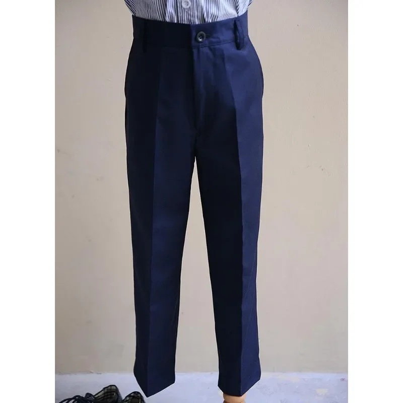 ZOETOPKID Jungen Anzughose 2026 Herbst Schwarze Formelle Hose Aufführungskleidung Formelle Anzughose für Schüler Dunkelblau Trendiger Stil – Detail 9