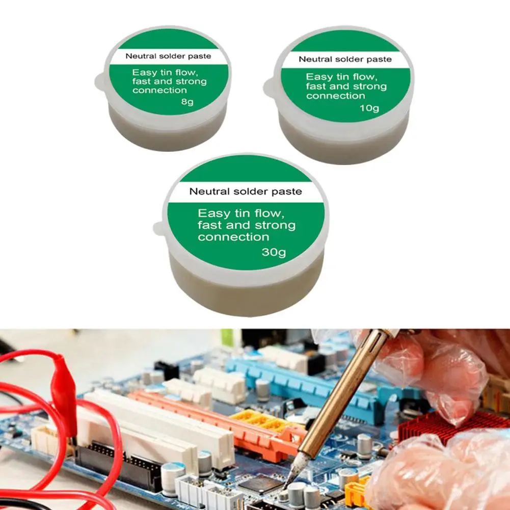 8/10/30g Soldering Flux Lead-Free Solder Paste Flux Tin Solder Paste Welding Flux For Electronics SMD PCB LED Soldering Repair