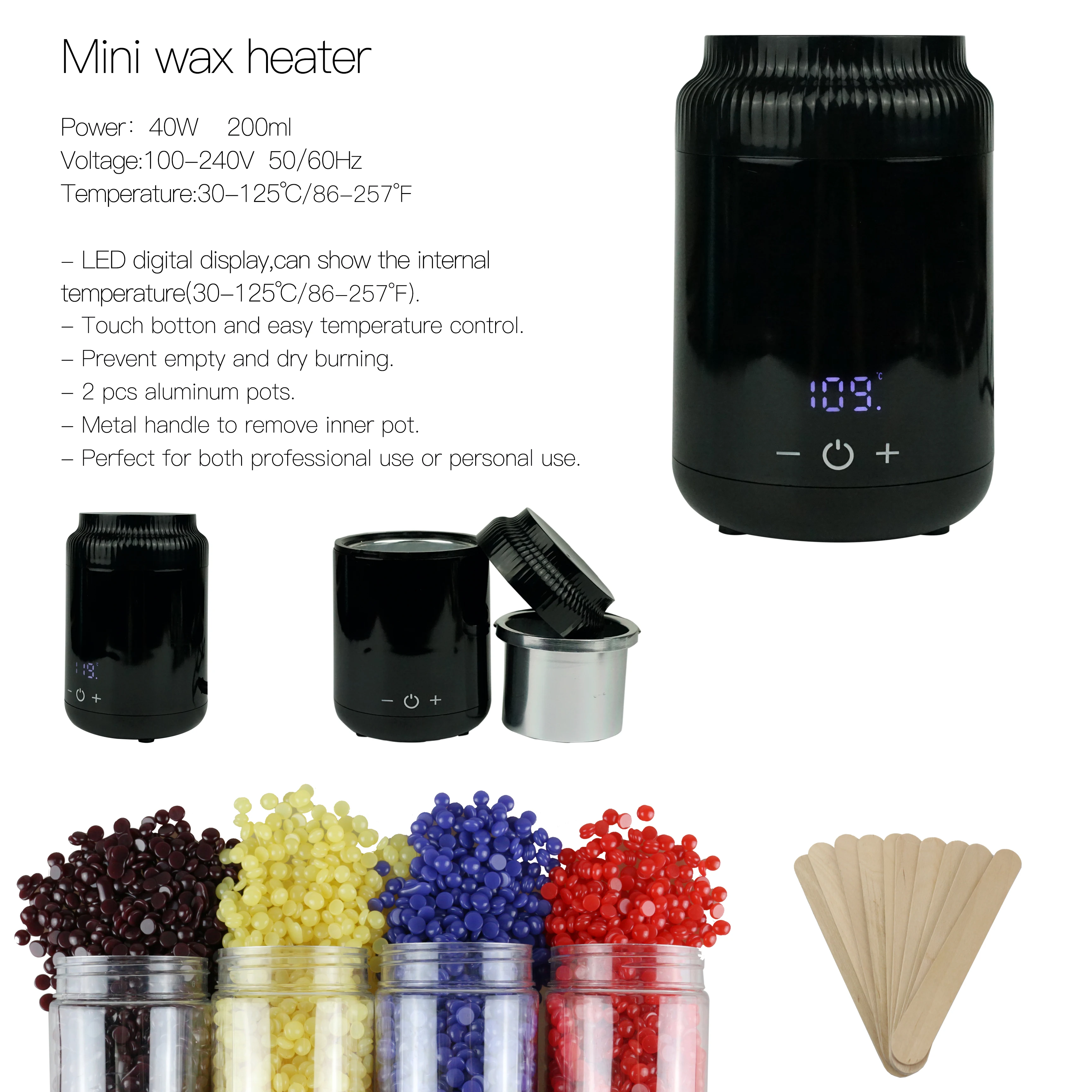 Depilatory Wax Heater Portable Wax Pot for Body Depilation Cheap Wax Melt Warmers