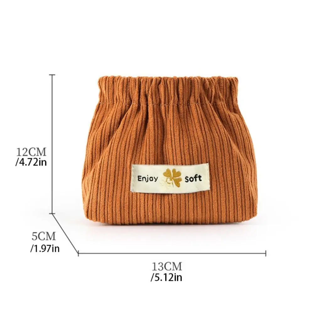 シンプルフラワーミニ化粧品バッグ化粧バッグ収納袋口紅収納袋イヤホンバッグ自動閉鎖リーフスプリングバッグ女の子