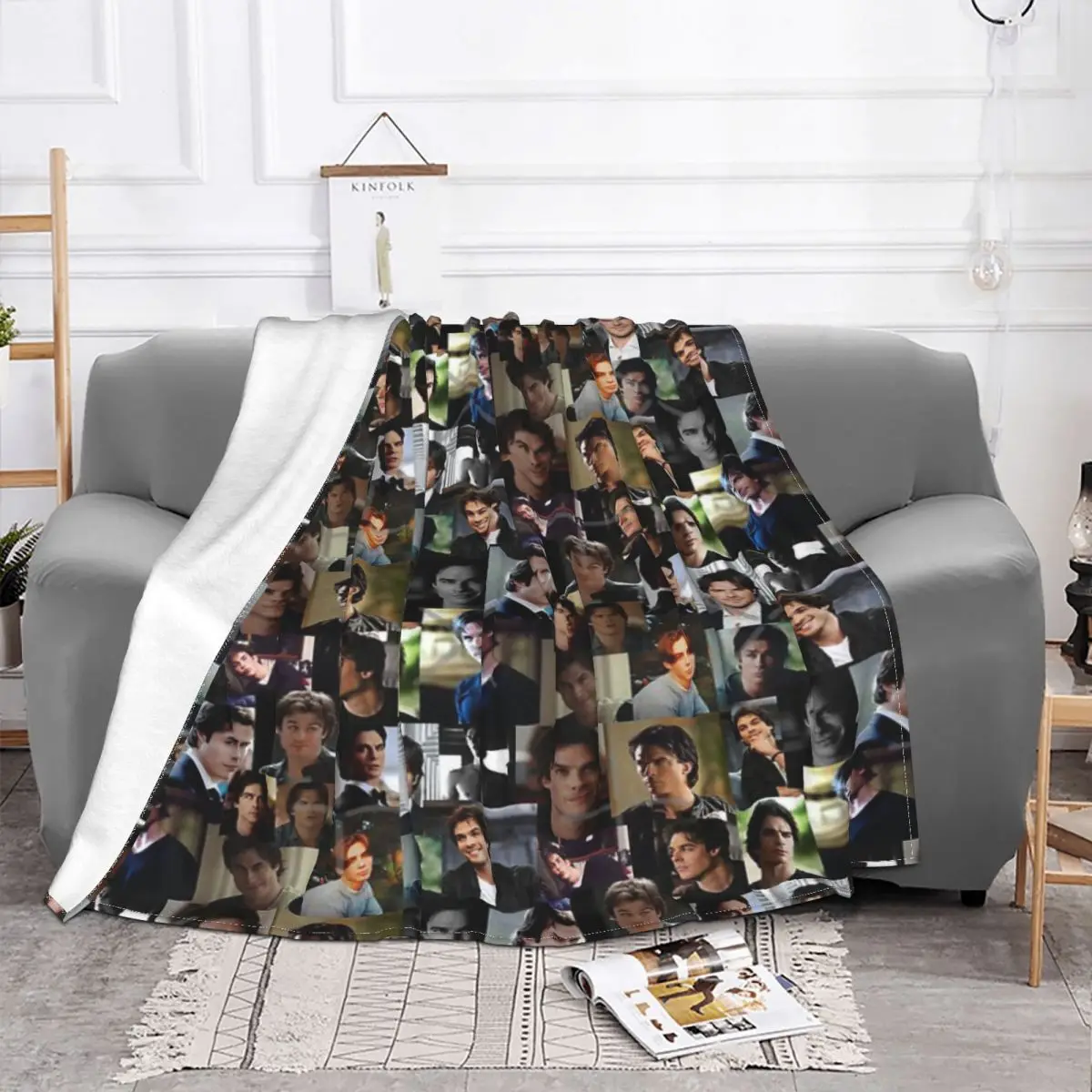 Ian Somerhalder 4 Quilt Blanket Winter Blankets Winter Warm Blanket Throw Blanket