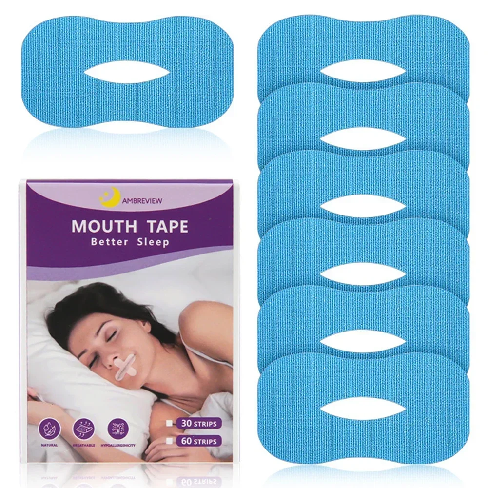 10/30Pcs Anti Snoring Stickers Night Sleep Aid Children Adult Lip Nasal Breathing Improvement Patch Mouth Correction Tape