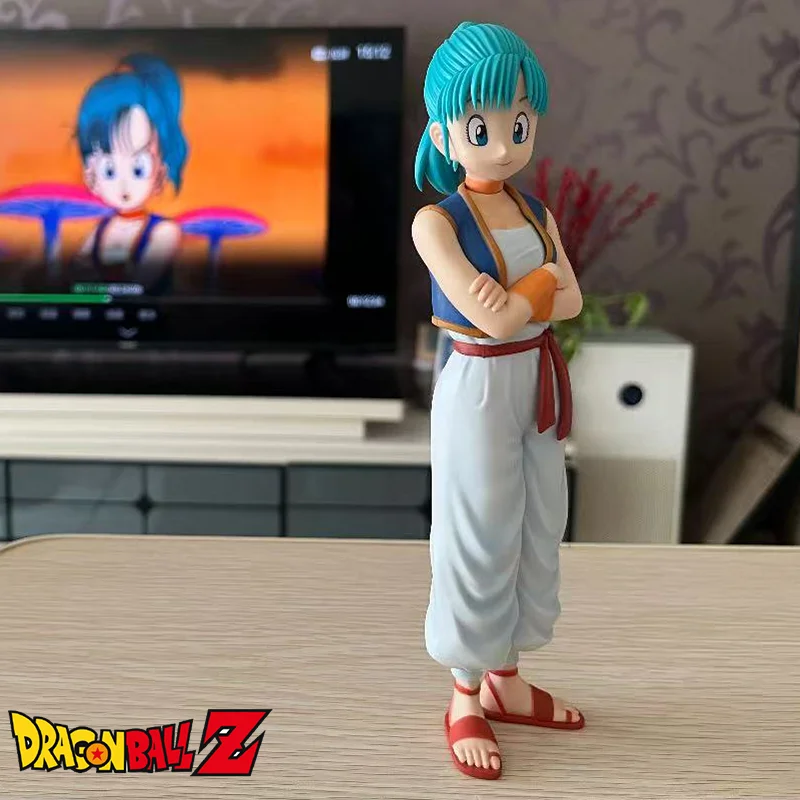 

Игрушки в подарок Bandai, натуральная Dragon Ball EX Bulma B, аниме-фигурка, модель, коллекционные игрушки, украшение для рабочего стола, рождественские подарки для мальчиков