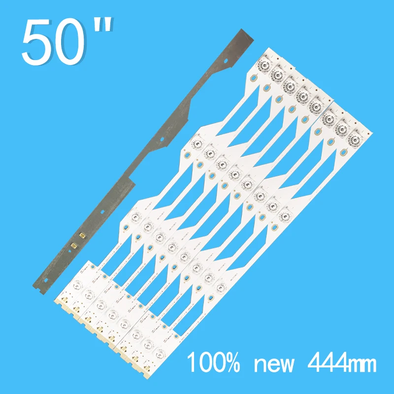 6V 4-lamp 444mm 9PCS (8A+1B) for TCL50 inch  50HR330M04A2 L50P1S-F L50P1-UD 4C-LB5004-HR2 4C-LB5004-HR1 50HR330M04B2