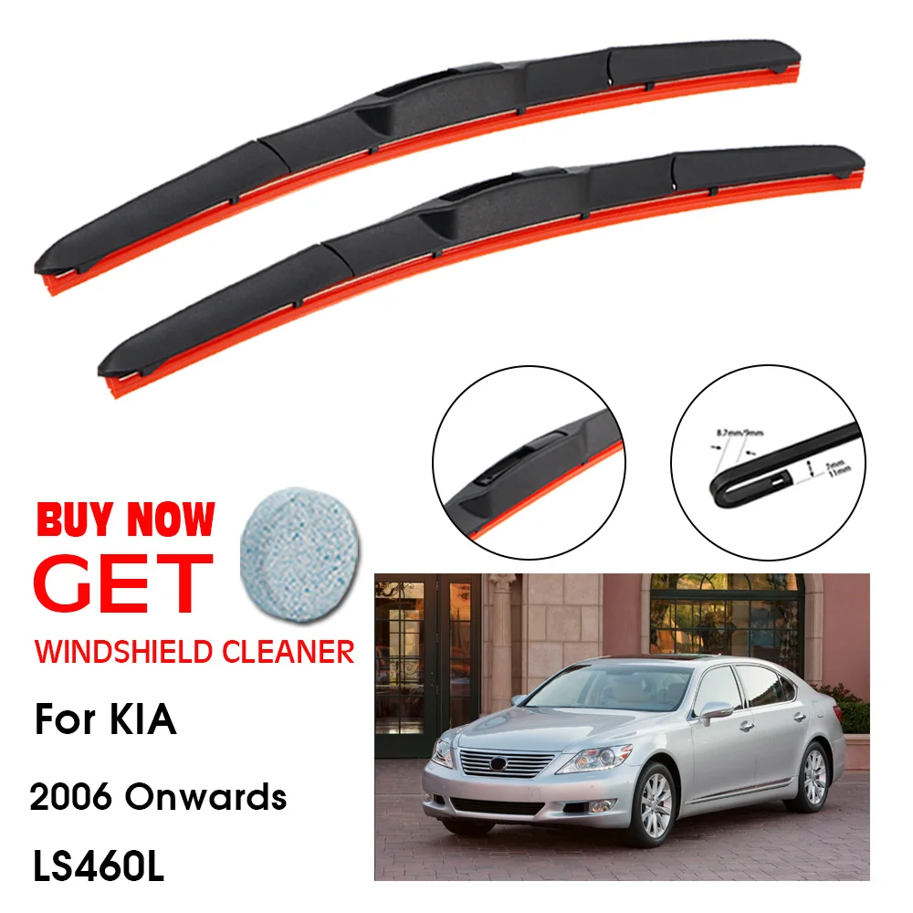 

Car Wiper For Lexus LS460L 26"+17" 2006 Onwards Front Window Washer Windscreen Windshield Silica Gel Wiper Blades Accessorie