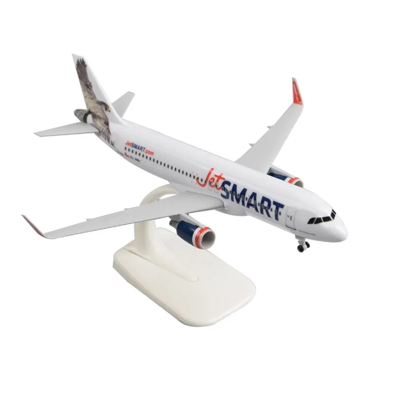 Airplane Model 20CM Jetstar Airways Airbus A320 Model Toy Aircraft Diecast Metal Model Plane with Stand for Aviation Enthusiasts