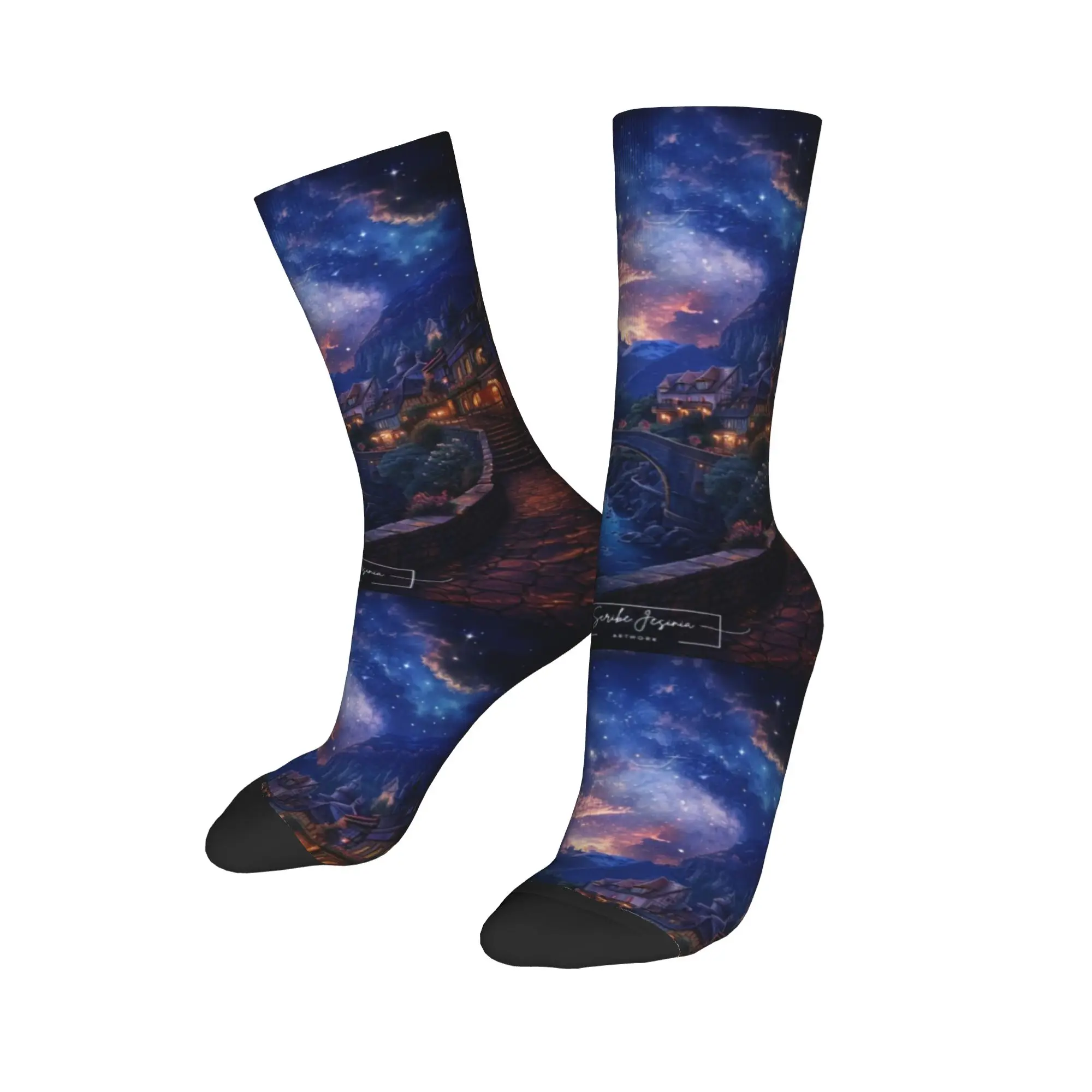 Velaris City of Starlight  Socks  Korean Stockings Winter Non Slip Men Socks High Quality Design Cycling Socks