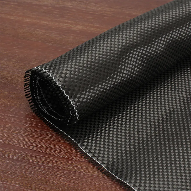 3K 200gsm 0.2mm 30/60/150/300cm Thickness Carbon Fiber Cloth Plain Carbon Fabric For Commercial Car Part Sport Equipment