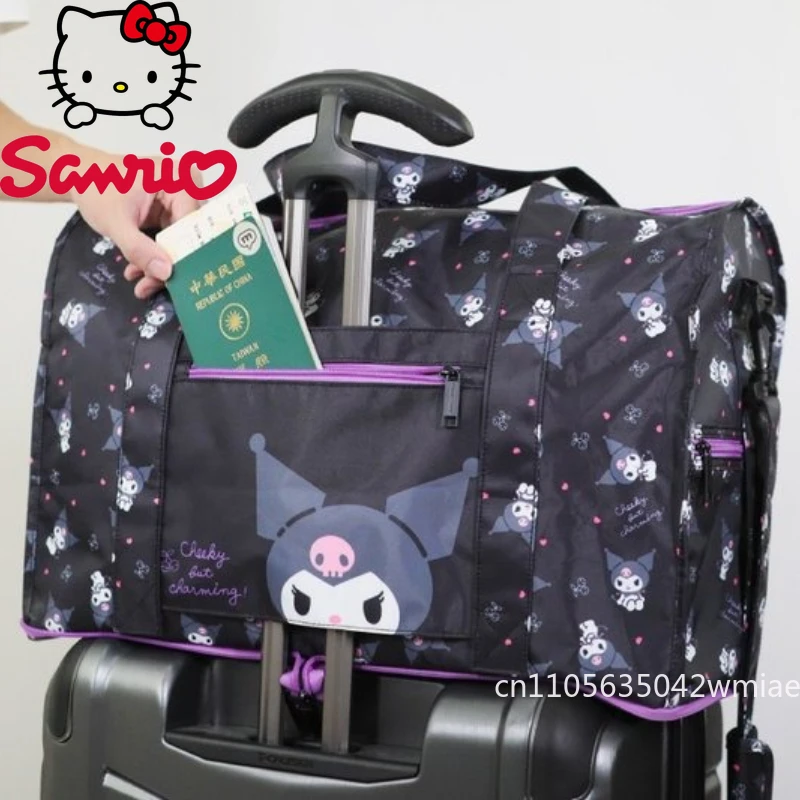 Kulomi New Foldable Travel Bag Fashionable High Quality Women's Storage Bag Cartoon Versatile Large Capacity Moving Luggage Bag