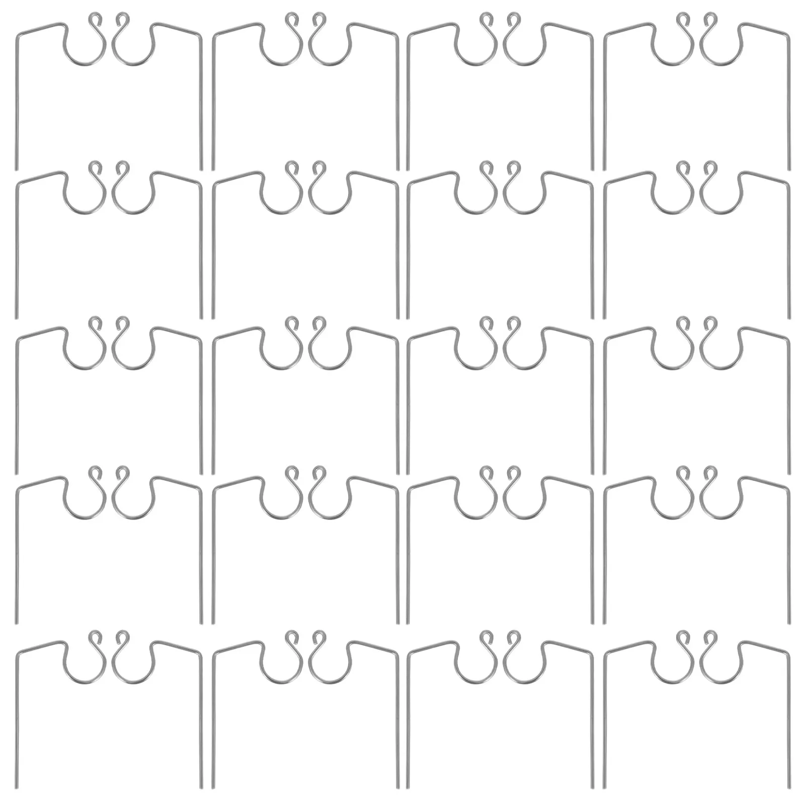 

50 шт. прочных металлических крючков для рождественских гирлянд, для уличного и домашнего декора, для подвешивания гирлянд и веревочных светильников