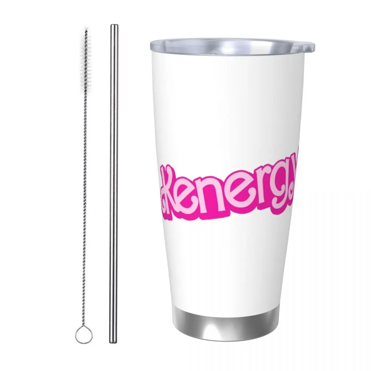 

Kenergy Stainless Steel Tumbler Vacuum Insulated Mugs Thermal Cold Cups Straws With Lid 20oz
