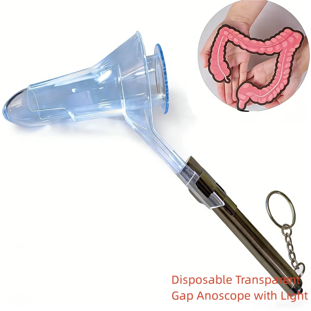 

Disposable Transparent Gap Anoscope No burr no damage smooth Hemorrhoid Special Anorectal Angle Palpable Anoscope