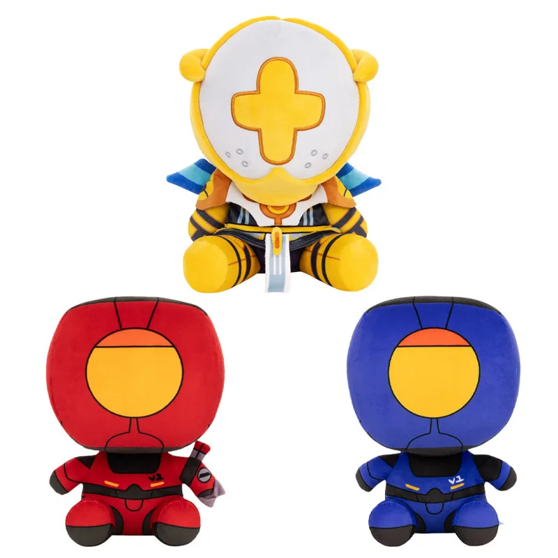 Cute Ultrakill Game Plush Doll Toy Cartoon Ultrakills Cross Face Sitting Robot Peripheral Warrior Doll Gift Cute For Kid Gifts