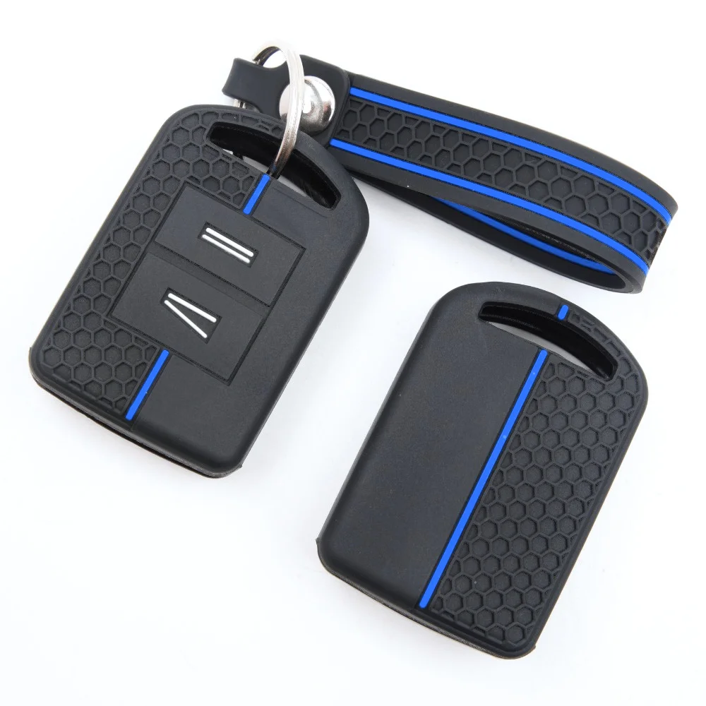Silicone Key Cover For Opel Agila Corsa C Combo Meriva Tigra For Vauxhall Agila Corsa C Combo Meriva Tigra with slim wrist strap